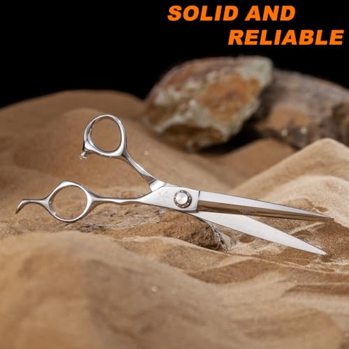 High-end Professional Extremely Very Sharp Barber Hair Cutting Scissors Hairdresser Shears For Hair 6.5 Inch Haircut Scissor Made Of Stainless Steel Alloy For Hairdressing Salon and Home Use - size: 6.5 Inch, style: Sword Shears