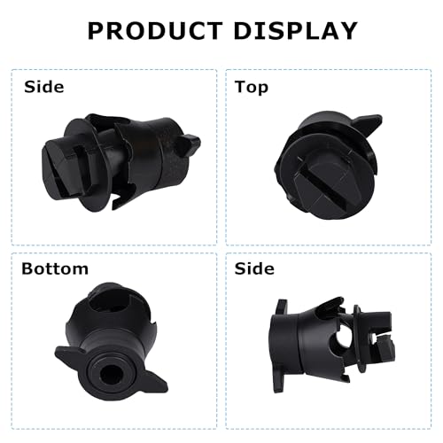 Mingya 25 Pcs Electric Fence Insulators Round Post Clips Electric Wire Insulators Holding for Pig Tail Fiberglass Electric Fence Post - size: 25 pcs