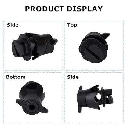 Mingya 25 Pcs Electric Fence Insulators Round Post Clips Electric Wire Insulators Holding for Pig Tail Fiberglass Electric Fence Post - size: 25 pcs