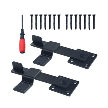 [Upgraded] 2 Pack Heavy Duty Flip Fence Gate Latch Lock Set - size: A9 2xHeavy Duty Gate Latch