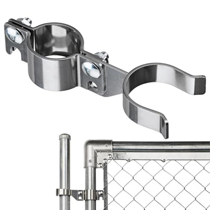Stainless Steel 1-5/8" x 1-5/8" Chain Link Gate Latch （Fit 1 5/8" Gate Frame）, Heavy Duty Chain Link Fence Gate Fork Latch with Hole for Padlock 1Pack - color: 1-5/8"x1-5/8"