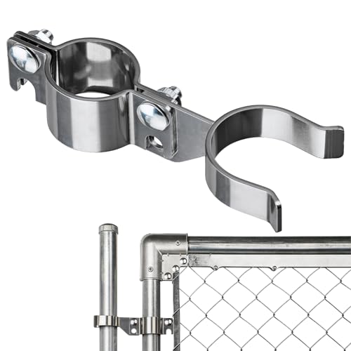 Stainless Steel 1-5/8" x 1-5/8" Chain Link Gate Latch （Fit 1 5/8" Gate Frame）, Heavy Duty Chain Link Fence Gate Fork Latch with Hole for Padlock 1Pack - color: 1-5/8"x1-5/8"