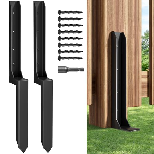 Fence Post Repair Kit，(One-Piece 33.7",2 pcs) - size: One-Piece (33.7")