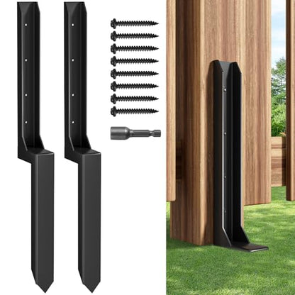 Fence Post Repair Kit，(One-Piece 33.7",2 pcs) - size: One-Piece (33.7")