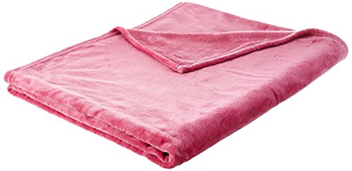 Elegant Comfort Micro-Fleece Ultra Plush Luxury Solid Blanket, Twin/Twin XL, Pink - color: Pink, size: Twin/TwinXL