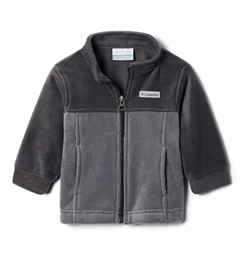 Columbia Youth Steens Mountain II Fleece Jacket - color: City Grey/Shark, size: 3-6 Months