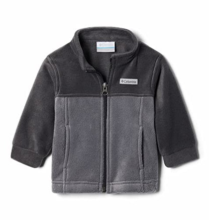 Columbia Youth Steens Mountain II Fleece Jacket - color: City Grey/Shark, size: 3-6 Months