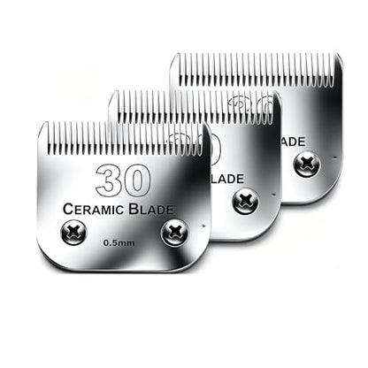 #30 Blade Dog Grooming Replacement Blades Compatible with Andis/Wahl/Oster - color: 3pcs #30