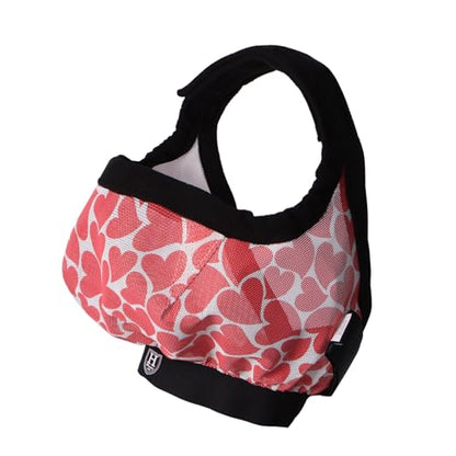 Harrison Howard Cattle Livestock Fly Mask Breathable Mesh Padded Edging with Fun Patterns Large Spacing Forelock Opening Design Adjustable Fit for Cattle Heart - color: Heart