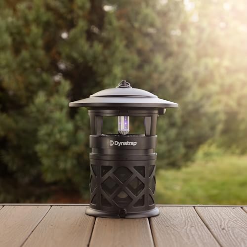 Dynatrap DT2030SR Fly Traps Outdoor - Mosquito & Flying Insect Killer for 1 Acre – Kills Mosquitoes, Flies, Gnats, Wasps - Bug Zapper Alternative - Black - style: 1 Acre Black Trap