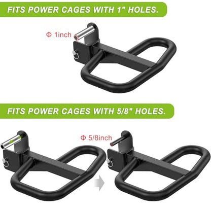 SELEWARE Dip Bar Attachment for Power Rack, 2 x 2 Tube, Multi Grip Handle - color: Multi Grip Dip Bar Attachment for 1" Hole of 2x2 inch Rack