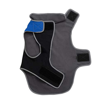 Jacket for All Dogs, Fleece-Lined, Waterproof Doggie Vest, Reflective Pet Parka (6800) (XX-Small, Blue and Black) - color: Blue/Black, size: XX-Small