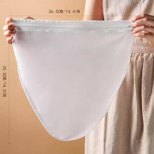 FATCAT Fine Mesh Cheese Cloth, Fine Mesh Strainer Bags, Nut Milk Bag, Cheesecloth for Straining (L-Size*5/ Excluding Bracket) - color: Strainer Bag*5, size: L