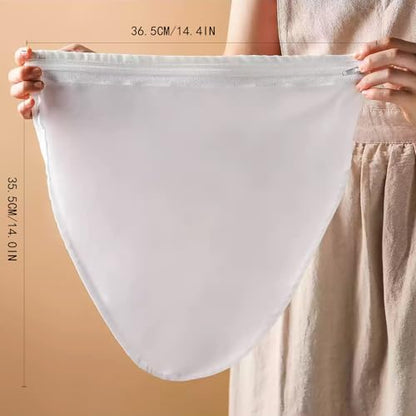 FATCAT Fine Mesh Cheese Cloth, Fine Mesh Strainer Bags, Nut Milk Bag, Cheesecloth for Straining (L-Size*5/ Excluding Bracket) - color: Strainer Bag*5, size: L