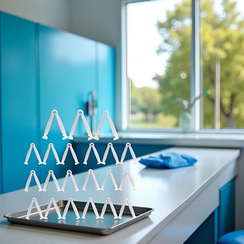 20Pcs Disposable Umbilical Cord Clamps - Sterilized Medical-Grade Puppy Birth Tool for Small Animals | Quick-Release Vet-Approved Pet Delivery Supplies,Veterinary Supplies, Pet Midwifery Tools