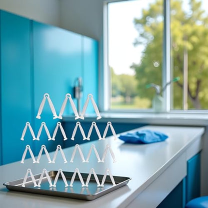 20Pcs Disposable Umbilical Cord Clamps - Sterilized Medical-Grade Puppy Birth Tool for Small Animals | Quick-Release Vet-Approved Pet Delivery Supplies,Veterinary Supplies, Pet Midwifery Tools