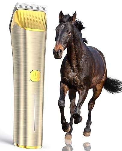 oneisall Cordless Horse Clippers with Metal Blades