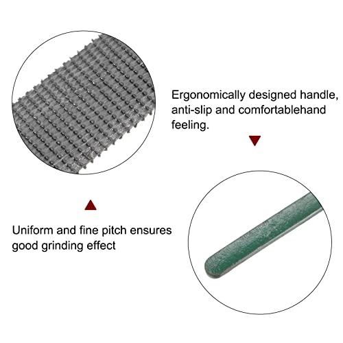 HARFINGTON Hardwood File 8" High Carbon Hardened Steel Fine Teeth Woodworking Hand Rasp for Carving - size: 8 Inch