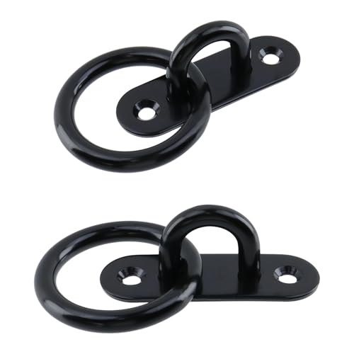 4Pcs 8mm 304 Stainless Steel Horse Tie Rings - size: 8mm