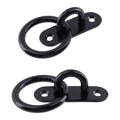 4Pcs 8mm 304 Stainless Steel Horse Tie Rings - size: 8mm