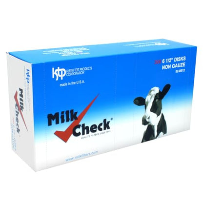 Milk Check – Premium Milk Filter Disks 6 ½" [CASE – 3600 Filters]
