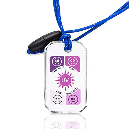 Big Discoveries Wildlife Zip-o-gage - Outdoor Thermometer for Kids with UV Exposure Decal | Reflective Breakaway Lanyard and Fun Animal Designs | Camping and Hiking Accessory for Children - style: Blue Bear