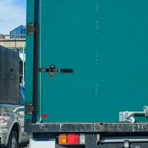 Hicarer Silver Cam Bar Enclosed Lock Trailer Zinc Plated, Black, 36 Inch - color: Black, size: 36 Inch