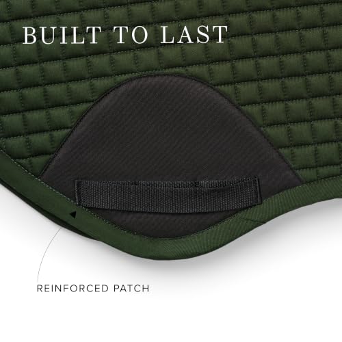 Equestrian Stockholm Close Contact Horse Saddle Pad for Jumping - color: Green