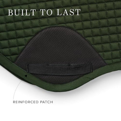 Equestrian Stockholm Close Contact Horse Saddle Pad for Jumping - color: Green