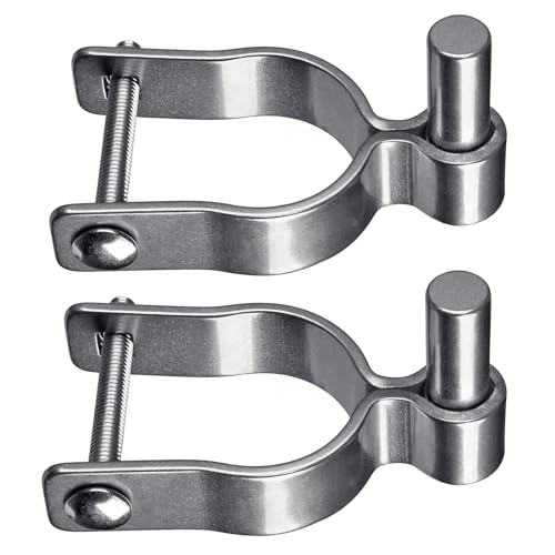 Insaga 304 Stainless Steel Chain Link Fence Gate Post Hinge, Heavy Duty Gate Hinges, 1-3/8'' Male Post Gate Hinges fit 1-3/8'' Outer Diameter Post/Pipe, 2pcs - color: Male-1-3/8''-2pcs