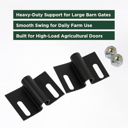 Scenic Road Black Barn Stall Gate Hinge Kit Powder Coated USA (SRGHBL) - color: Black