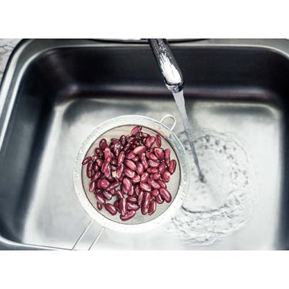 HIC Kitchen Fine Double Mesh Strainer, 18/8 Stainless Steel, 4-Inch, For Sifting Baking Ingredients, Straining, And Draining Soups And Sauces - size: Double Mesh, 4-Inch