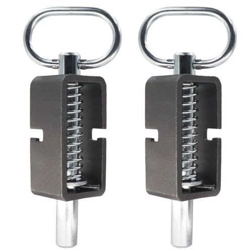 5/8" Weld-On Spring Latch Assembly, Trailer Gate Latch with Plain Tube | Spring Loaded Bolt, Trailer Gate Latch, Pack of 2