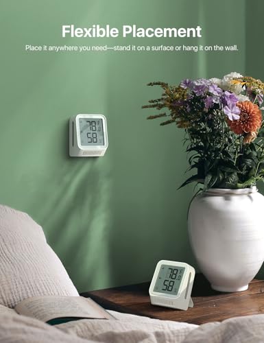 X-Sense Wi-Fi Thermometer Hygrometer with LCD, 3 Sensors & Base Station - color: White, size: Digital, 3-Pack with 1 Base Station