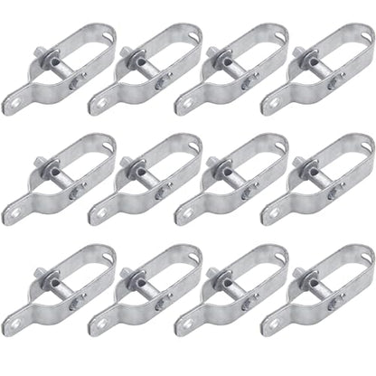 Wire Tensioner Tool for Fence, 12-Pack Galvanized Steel Clip Lock