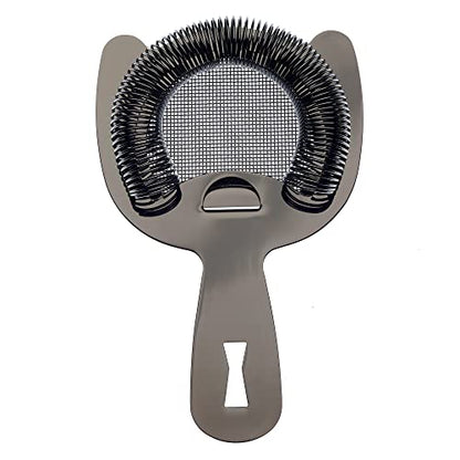 Barfly Fine Mesh Spring Strainer, Black - color: Black
