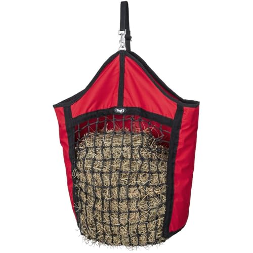 Tough 1 Nylon Hay Tote with Net Front - color: Red