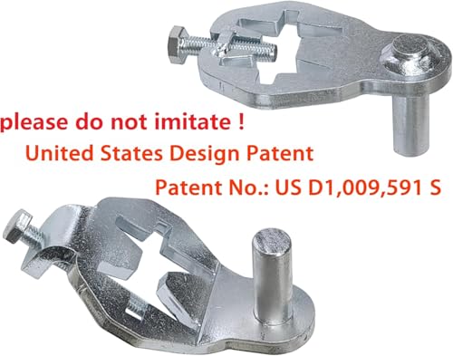 T-Post Gate Hinge Pins,Heavy Duty Gate Hanger,Steel Gate Hinges Target Hanger for Farm Gate, Garden & Backyard Gate, Easy to Install (Patent)