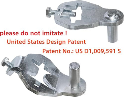 T-Post Gate Hinge Pins,Heavy Duty Gate Hanger,Steel Gate Hinges Target Hanger for Farm Gate, Garden & Backyard Gate, Easy to Install (Patent)