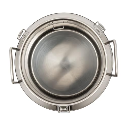 50L/13.21Gal Stainless Steel Milk Can, Milk Transport Can, Jug Wine Pail Bucket Bottle, Liquid Container Storage Barrel with Strong Silicone Sealed Lid, Stainless Steel Sealed Tank - size: 1690.9 Ounces