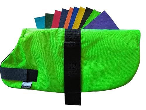 Insulated Kid Coats for Newborn Goats 12"- Neon Green