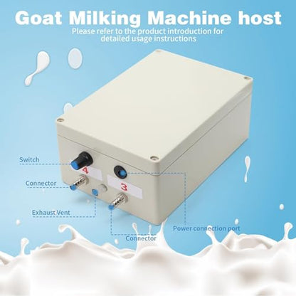 Plug-in 3L Pulsating Vacuum Pump Goat Milking Machine
