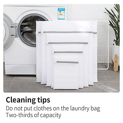3 Pack Small Mesh Laundry Bags by MDSXO- Small Durable Lingerie Delicates Bag for Washing Machine for Socks, Bra, Mask,Baby Clothes 10 * 12 inch [3 Pack] - size: 3S(Baby Size)