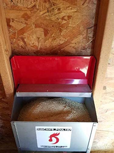 DUNCAN'S FAMILY FARM STORE Space Saving Mountable Steel Poultry Feeder (Front Feed, Front Loading) - size: Front Feeding