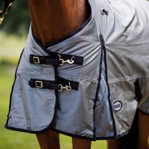 Country Pride Arctic Shield Heavyweight Turnout Blanket, 1680D Ballistic Nylon, 300g Insulation, Waterproof and Breathable, Shoulder Gussets and Tail Cover, Adjustable Double Buckle Front (76) - size: 76