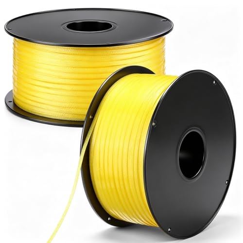 2 Pcs Sticky Fly Strip Rolls 2500 ft Extra Long Ribbon Tape, Non-Toxic Sticky Hanging Strips for Gnat Fruit Mosquito Bug Catchers for Housefly Home Horse Barn Plant Garden Indoor Outdoor