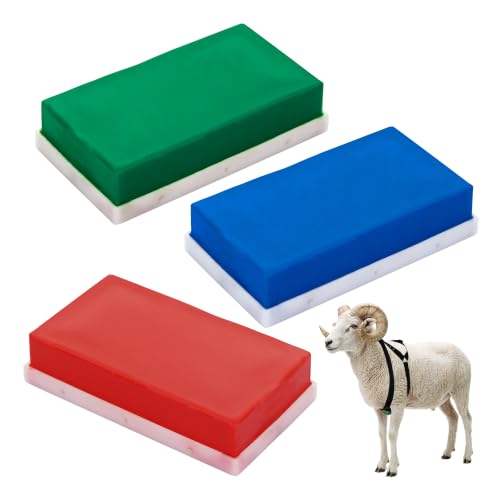 Replacement Marking Crayon Blocks for Ram Breeding Harness (Red,Blue,Green) - color: Red,Blue,Green