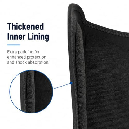 Horse Sport Boots 4 Pack Front Hind Neoprene Splint Leg Wraps - color: Black