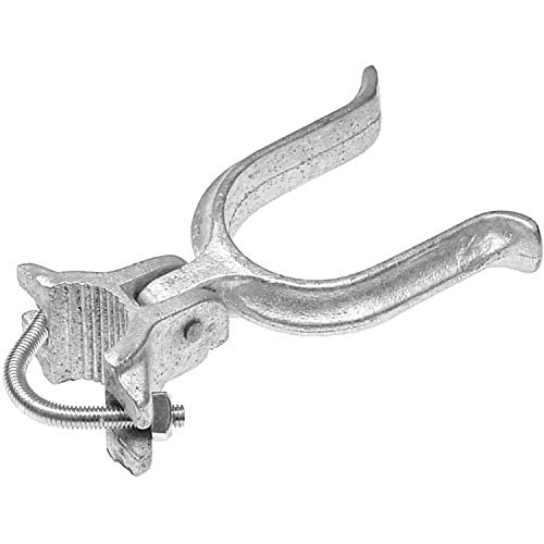 1-7/8" x 4" Chain Link Fence Gate Fork Latch - Commercial Heavy Duty - Malleable - Galvanized Gate Latch with Hole for Padlock - size: 1-7/8" x 4"