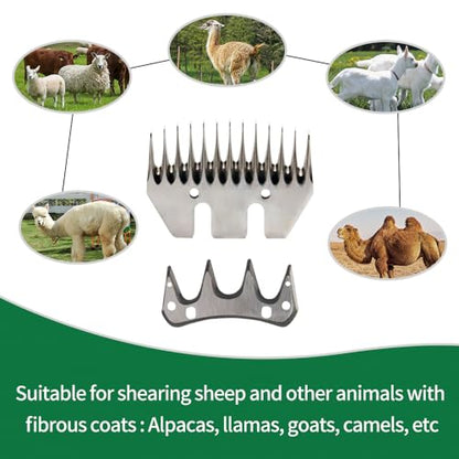 Sheep Shears Blades Straight 13-Tooth Wool Shearing Comb and Cutter